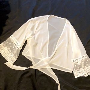 SEE THROUGH TOP THAT TIES!